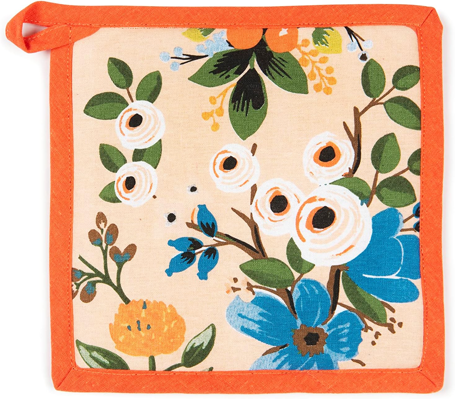Excelsa Fiori Frida Pot Holder, 20 x 20 cm, Lining 100% Cotton, Polyester Filling