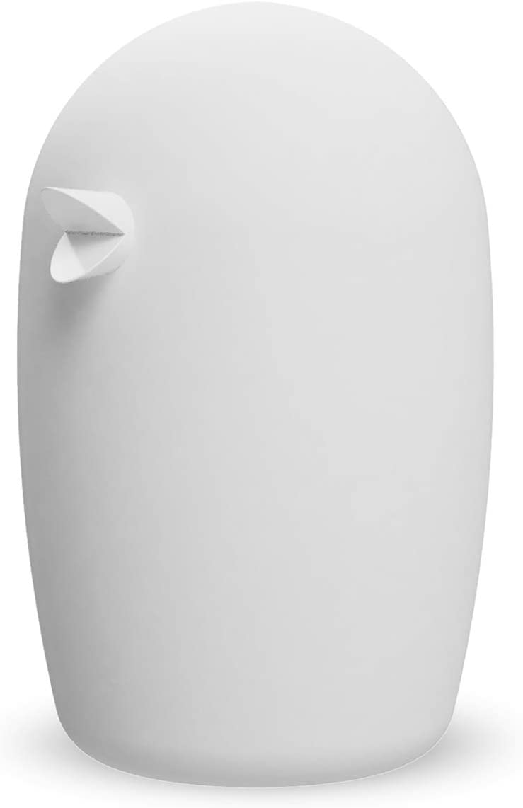 COOEE Design Decorative Figurine Bird Design White Ceramic with Soft-Touch Surface Height 12 cm