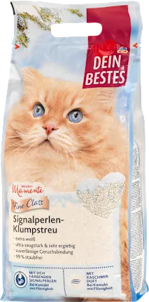 Dein Bestes Cat litter clumping litter with signal beads Fine Class, Winter Moments, 5 l