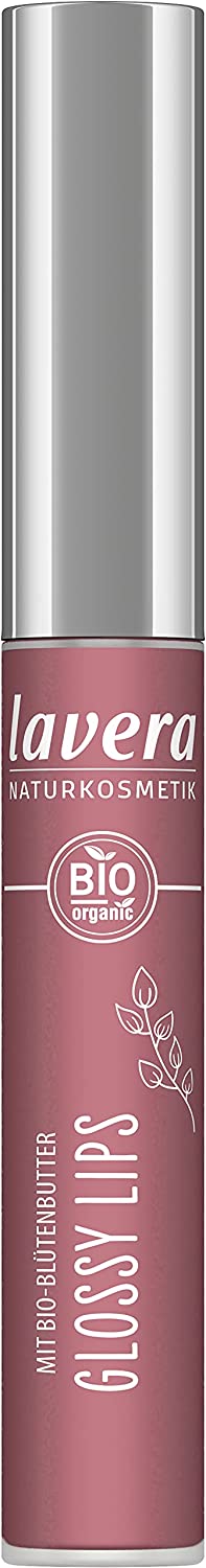 lavera Glossy Lips - Soft Mauve 04 - Lip Gloss - Gluten Free - Leaves a Ple, ‎mauve