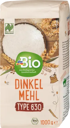 dmBio Flour, spelled flour type 630, Naturland, 1000 g
