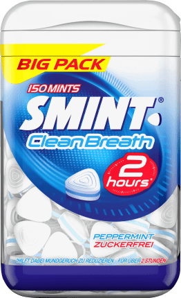 Smint Pastilles, 2h Big Pack Peppermint, Peppermint, Sugar-free, 105 g