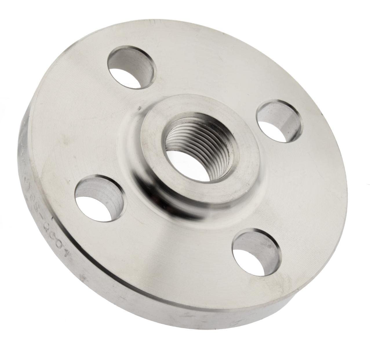 ToolNerds Threaded Flange DN40/PN16, DIN 2566, Rp 1 1/2 Inch Female Thread, Stainless Steel (1.4571)