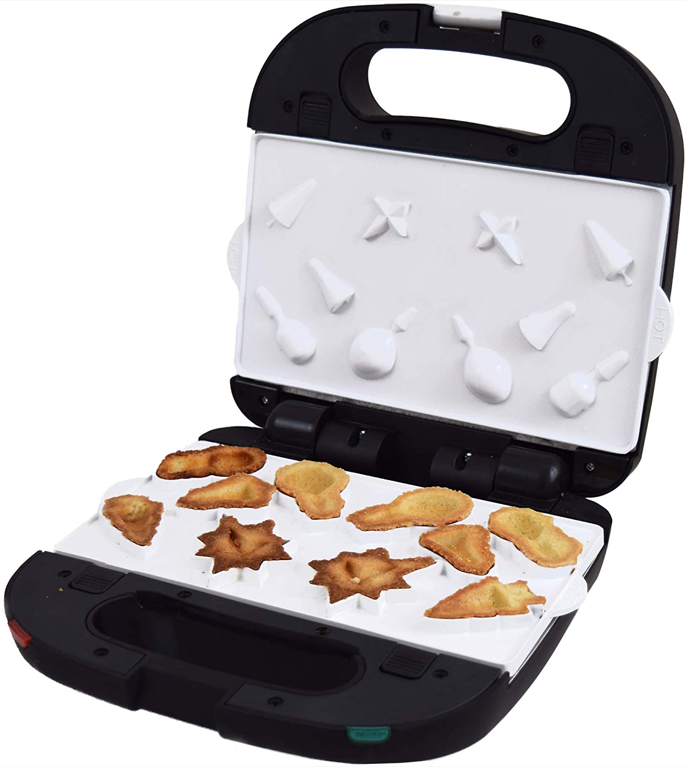 Syntrox Germany X-Mas Christmas Motif Maker Waffle Iron with Ceramic Coated Baking Plates SM-1500W