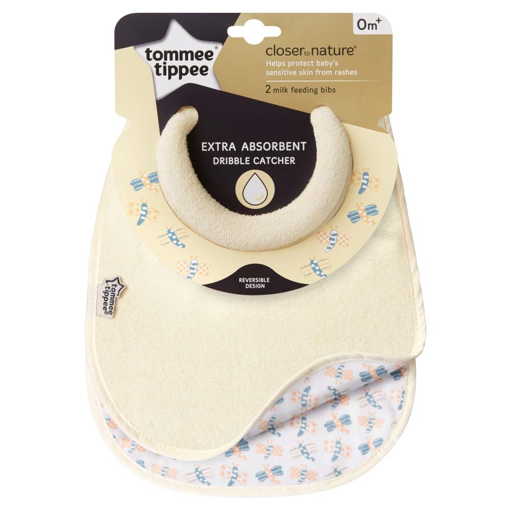 Tommee Tippee CTN-FED19 Kleckerlätzchen, erhältliche Farben: Rosa, Blau Beige, für Babys ab 0+ Monaten, transparent, 200 g