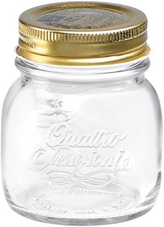 Bormioli Rocco Quattro Stagioni 58276 Jam / Preserving Jars 150 ml with Screw Lid Diameter 56 mm 12 Jars
