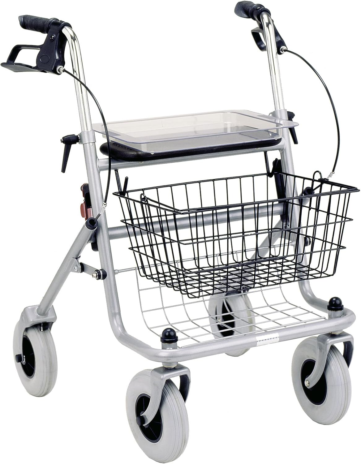 RUSSKA RUSSKA Rollator Silver Metal 130 kg Maximum Load Adult