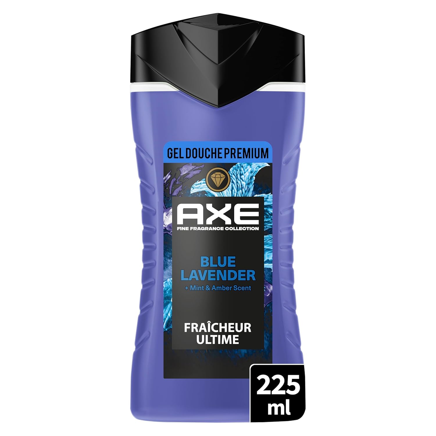 AXE AX - Shower Gel - Prestige Collection - Blue Lavender - 12 Hours of Freshness - Fragrance with Essential Oils of Lavender, Mint and Amber - Moisturizing Active Ingredients 100% Plant Origin