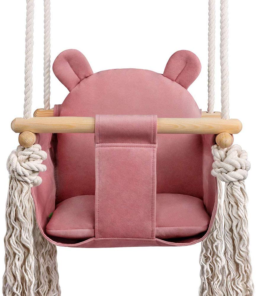 Lulando children\'s swing, baby swing, children\'s item, for little ones, child-friendly, for boys and girls, can be mounted anywhere, height adjustable