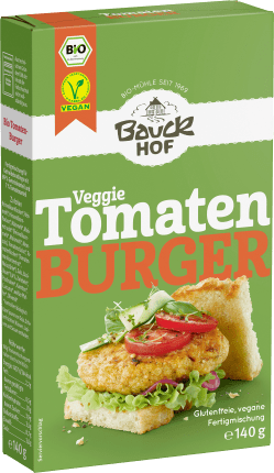 Bauckhof Dry mix for tomato burgers with basil, gluten-free, 140 g