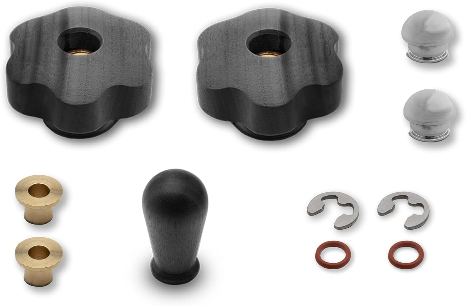 Lelit Upgrade Kit MaraX PL62X Coffee Maker - Handles and Levers in Black Walnut Wood