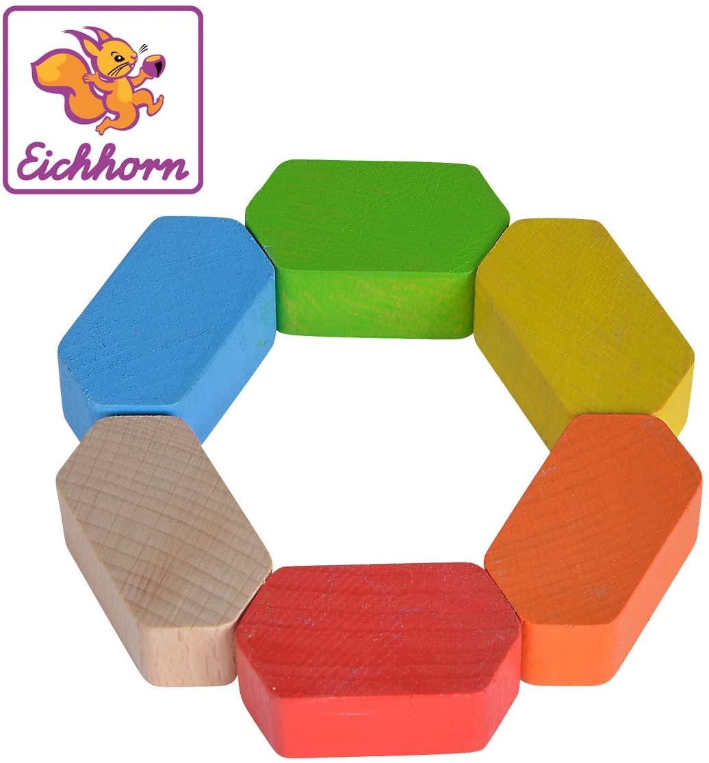 Eichhorn 100017037 Geometric Grabber FSC 100 % Beech Wood KT 3 m + Made in Germany / Heros Multi-Coloured
