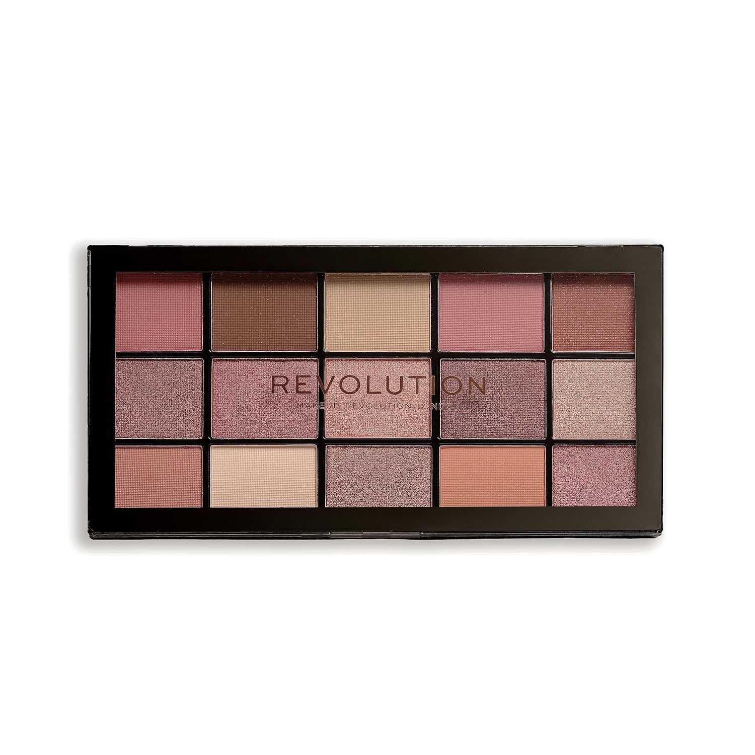 MakeUp Revolution Reloaded Provocative Eyeshadow Palette, Highly Pigmented, 15 Shades, Matte and Shimmer, 16.5 g