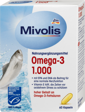 Mivolis Omega-3 1.000, Kapseln 60 St., 85 g