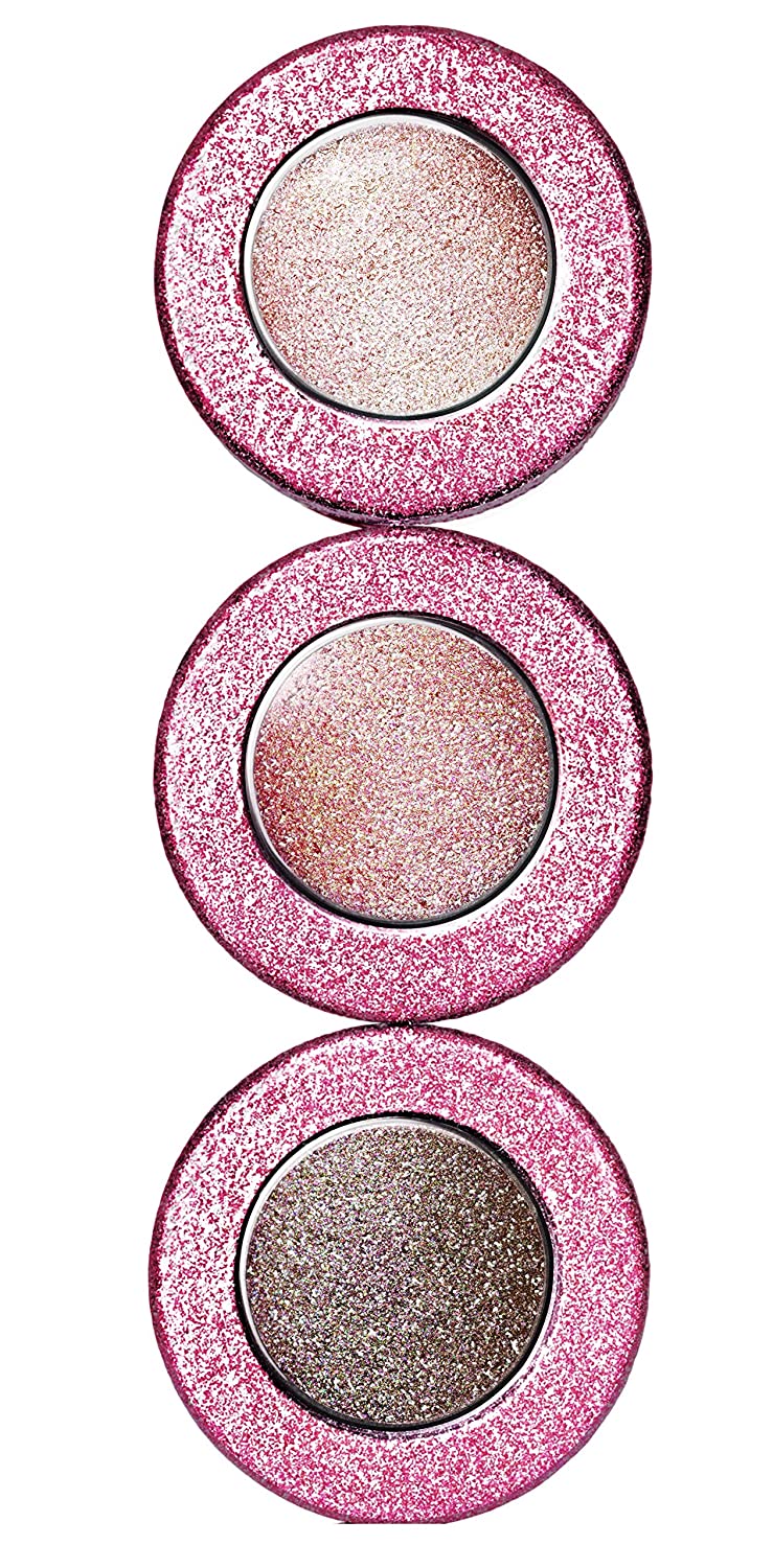 Physicians Formula Eyeshadow Palette - Shimmer Strips / Extreme Shimmer Gel Cream / Eye Shadow & Liner, Nude Eyes, Pack of 3, 4.8 g