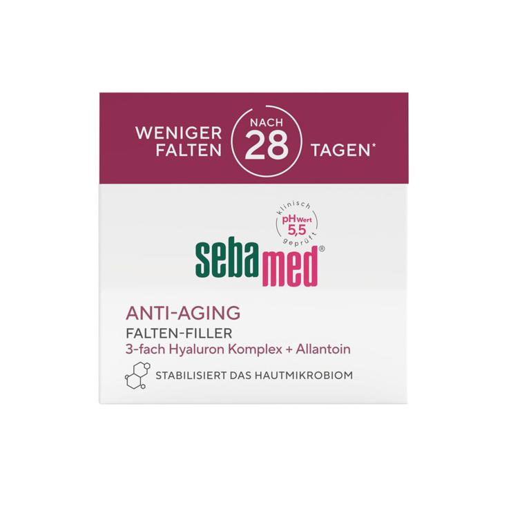 Sebamed Anti-Ageing Wrinkle Cream, Moisturizer for Men and Women, with Triple Hyaluronic Complex, Also for Pronounced Wrinkles, Reduces Wrinkles After Only 28 Days, 50 ml