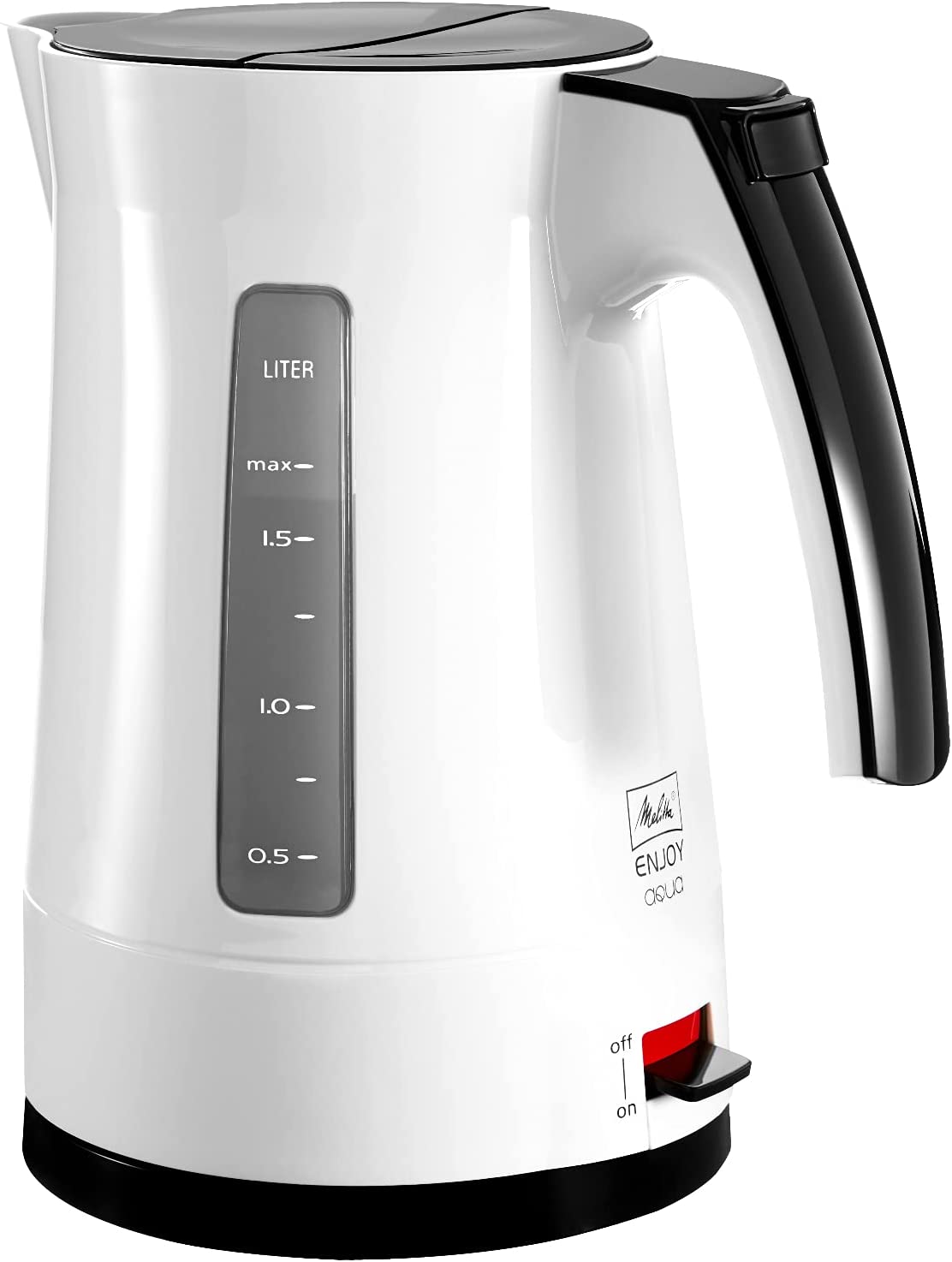 Melitta Enjoy Aqua Water Kettle, Black/ White
