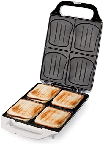 XXL DOMO DO9064C Family Sandwich Toaster for 4 Sandwiches in Shell Shape