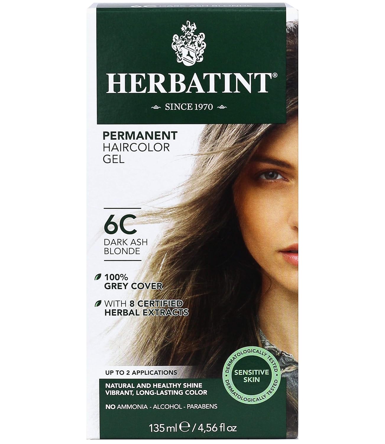 Herbatint | Hair color 6C dark ash blonde