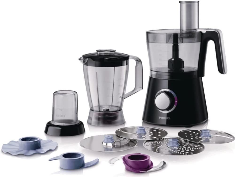 Philips HR 7762/90 Viva Collection Com­pact 3-in-1 Food Pro­cessor, 750 Watt - Black