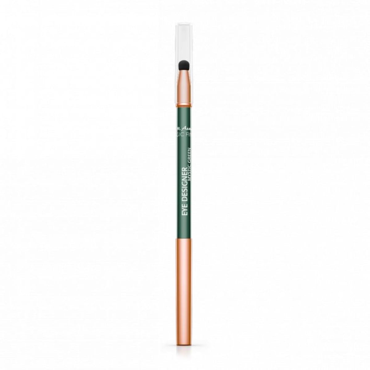 M. Asam Magic Finish Eye Designer Mystic Green (0.28 g) - Waterproof Eyeliner for a Long-Lasting & Colour-Intensive Result with Integrated Sponge for Easy Blending Eye Makeup