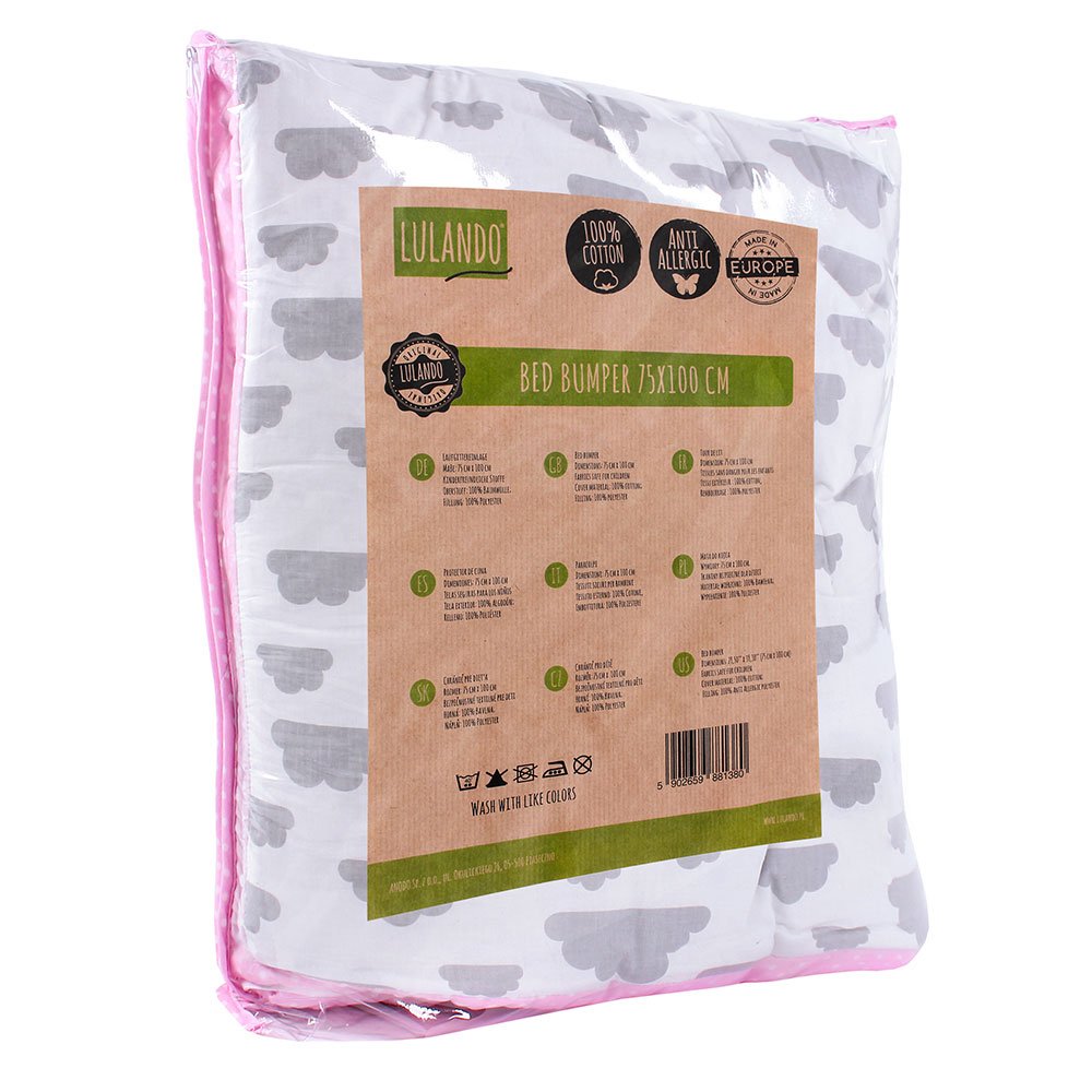 LULANDO Playpen mat and protective insert, protects against bumps, with high side padding, anti-allergic filling, standard 100 by Oeko-Tex