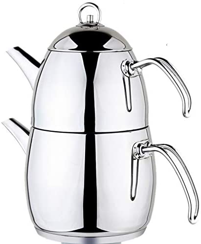 Schillerbach Schiller Bach Penguen Cooking Set Mini Handle 18/10 Stainless Steel Turkish Teapot