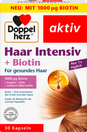 Doppelherz Hair intensive + biotin capsules 30 pieces, 17.4 g