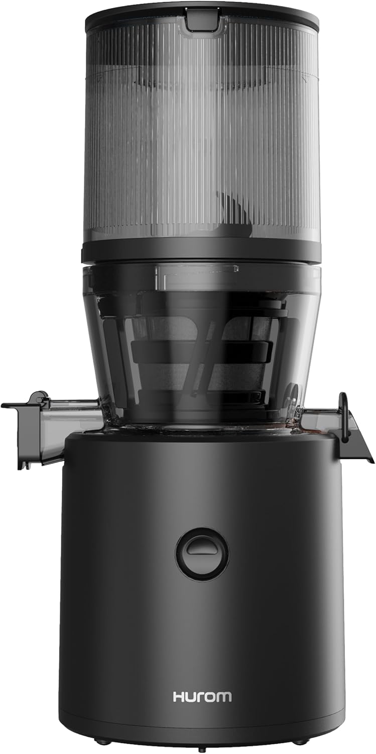 Hurom Slow Juicer | Juicer Vegetable and Fruit | H320N | Electric Cold Press | Quiet engine | Easy to Clean with Large Container and Strainer Filter 2 L | 200 watts | BPA Free | Black