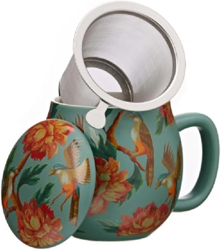 LA VIA DEL TE Porcelain Teapot with Stainless Steel Filter 0.35 L Camilla Birdy