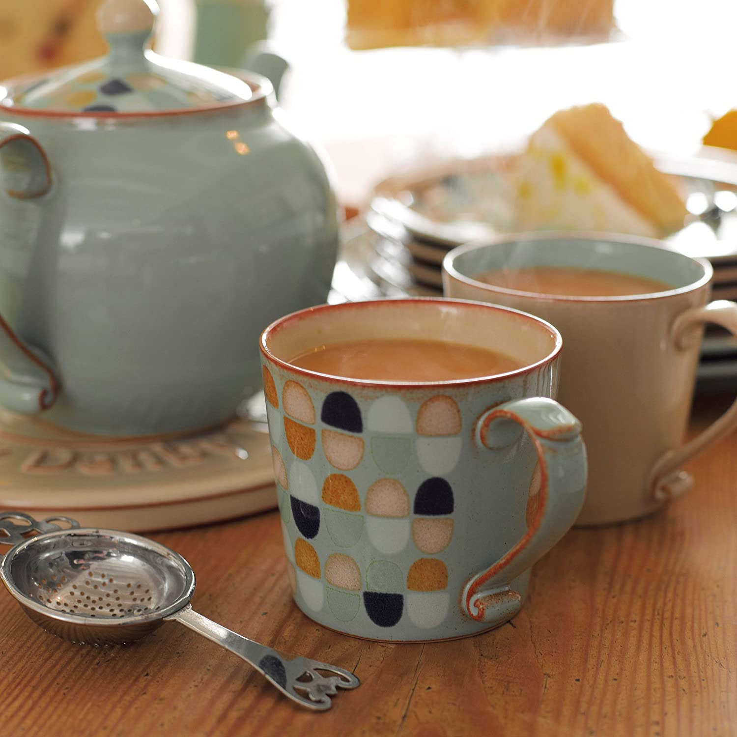 Denby 300 ml Heritage Pavilion Large Accent Mug, Blue