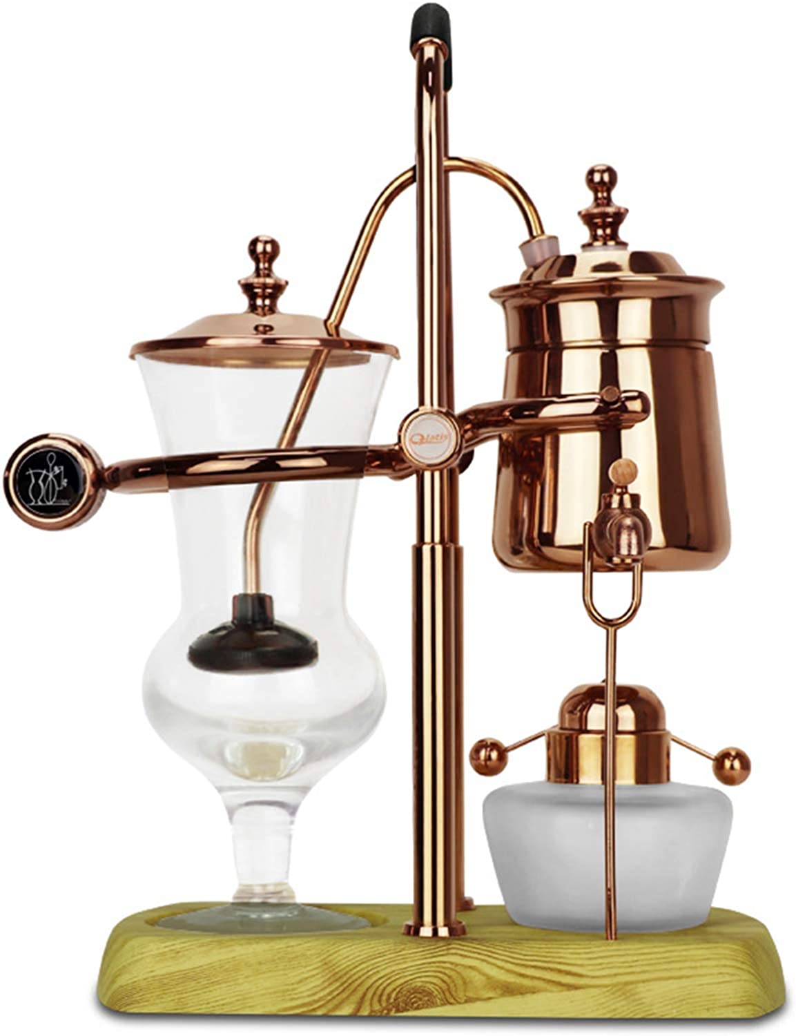 BNMY Vacuum Coffee Maker Siphon Coffee Machine Set Coffee Siphon Household Belgian Pot Royal Coffee Pot Gold