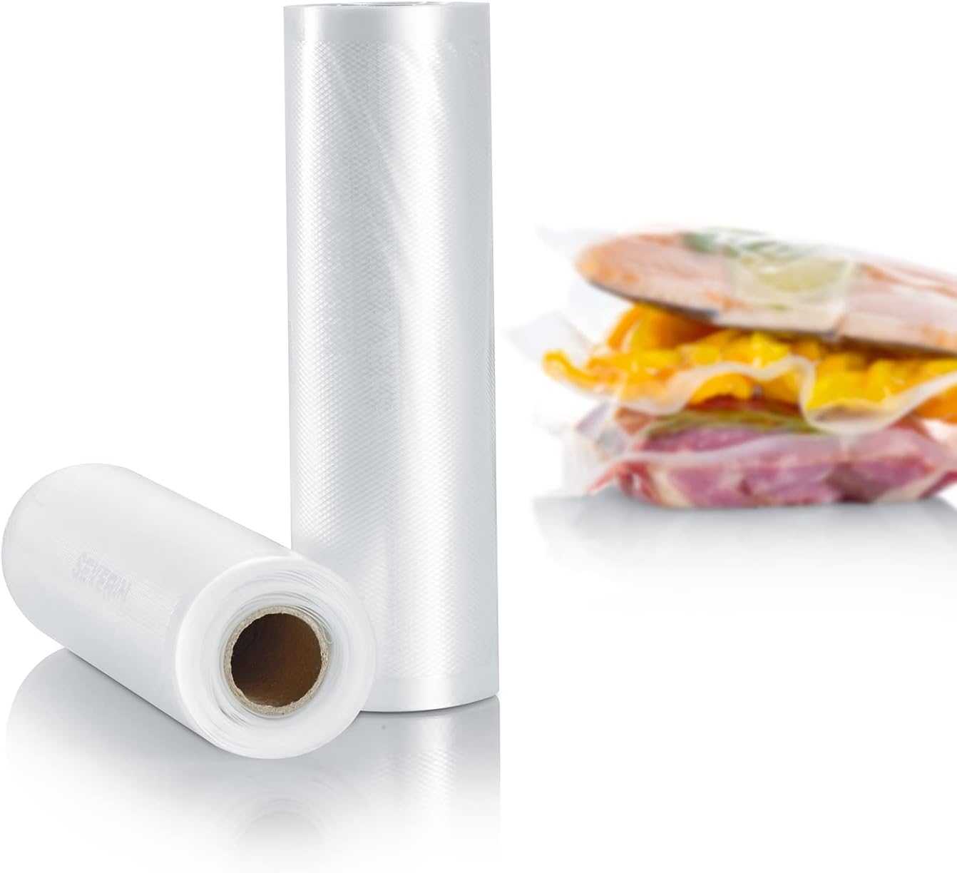 SEVERIN Vacuum Sealer Rolls for Film Welding Machines and Vacuum Sealers, Set of 2, 20 x 600 cm, Suitable for Vacuum Sealer 3601, 3610, 3628, ZB 3616