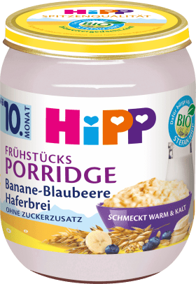 HiPP Breakfast porridge banana-blueberry porridge from the 10th month, 160 g