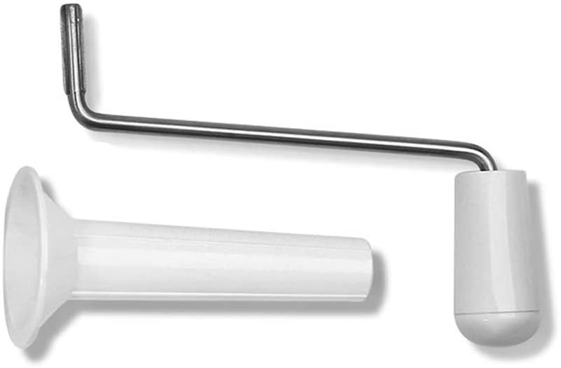 Meat grinder attachment for manual meat grinder LHS including 1 sausage filling tube, 1 handle, food grinder replacement 2 parts