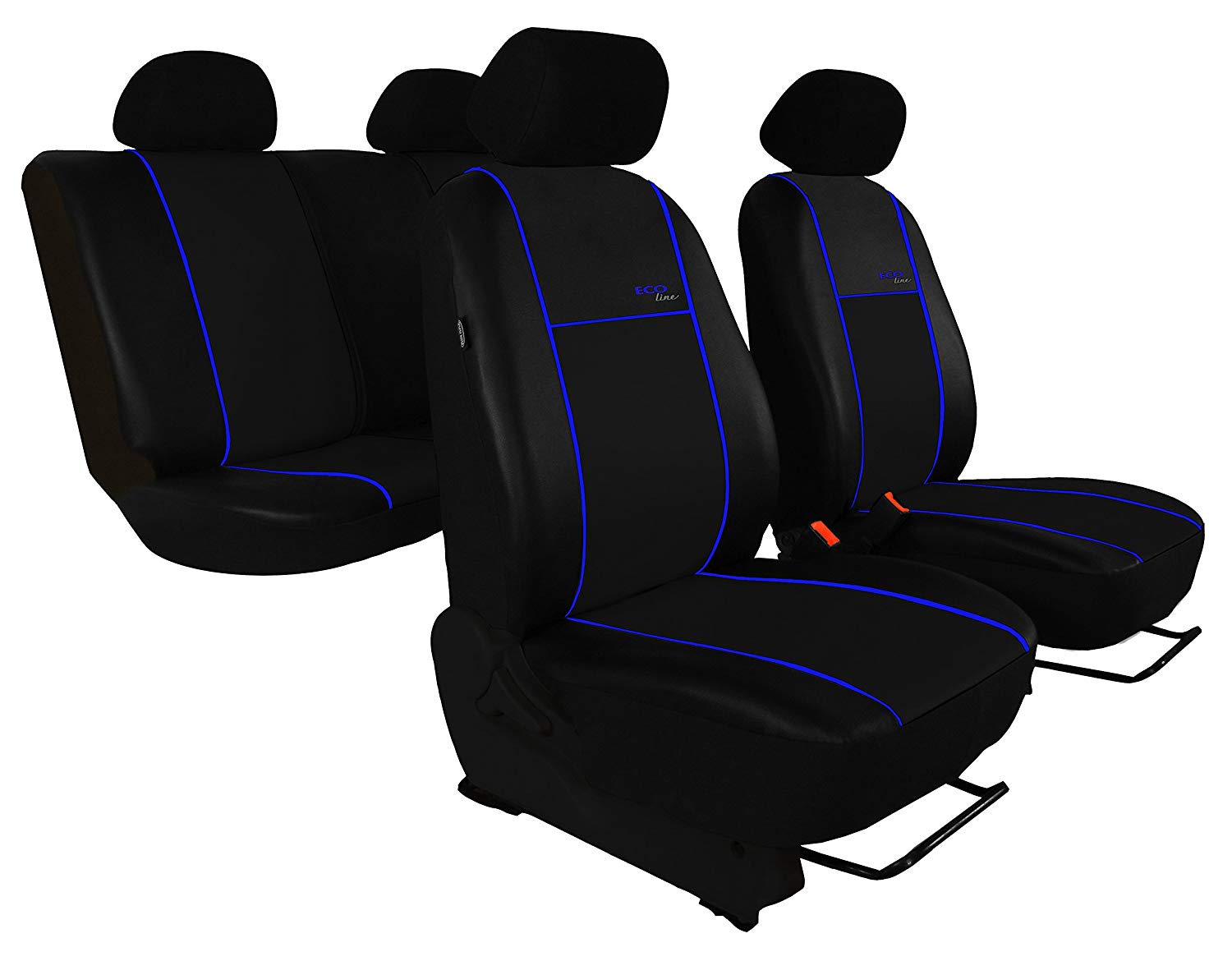 Pokter Customised ASX 2010 On Blue Slat Design Eco-Line. Car Seat Cover Set