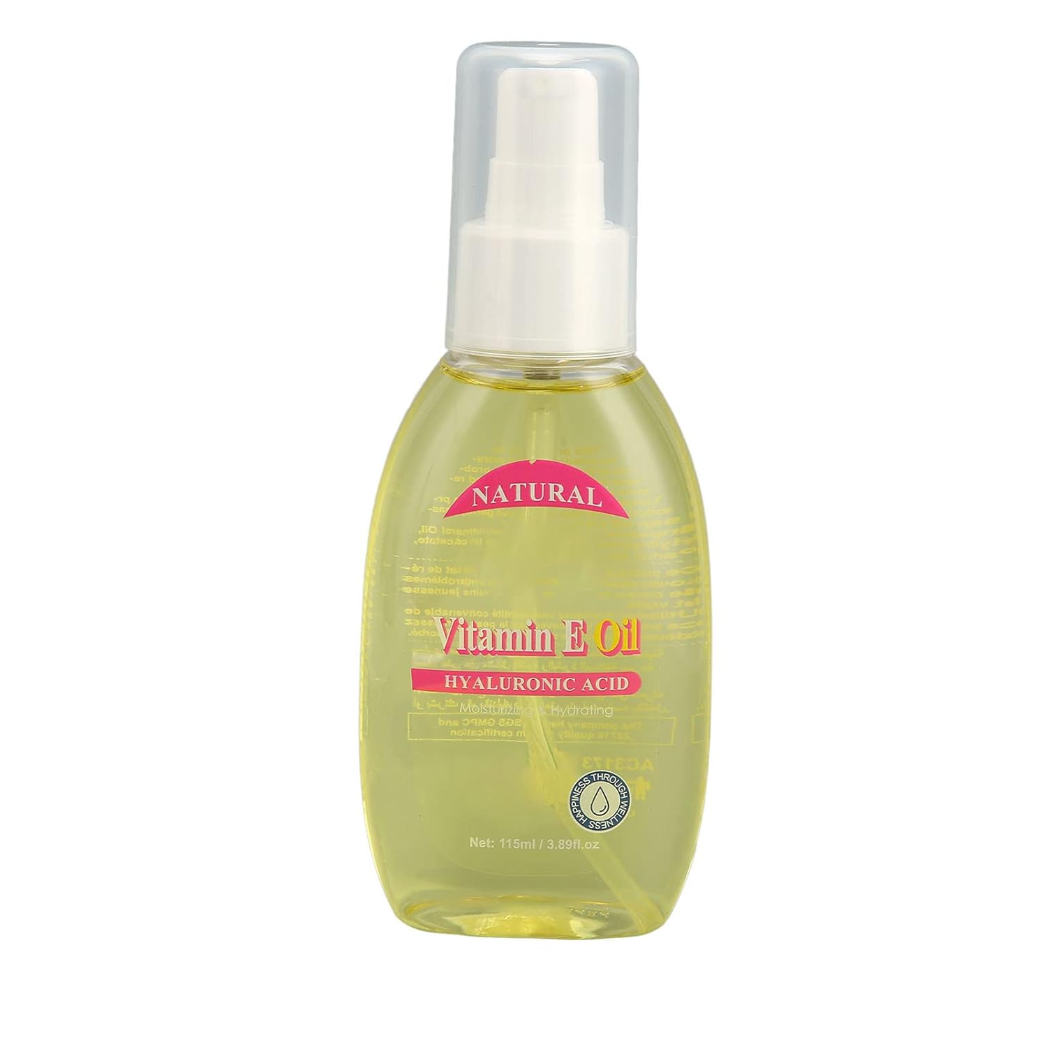 ZJchao Skin Oil, Hyaluronic Acid Moisturising Vitamin E Oil, for Hair Care, Face and Body Oil, Bath Oil, 115 ml