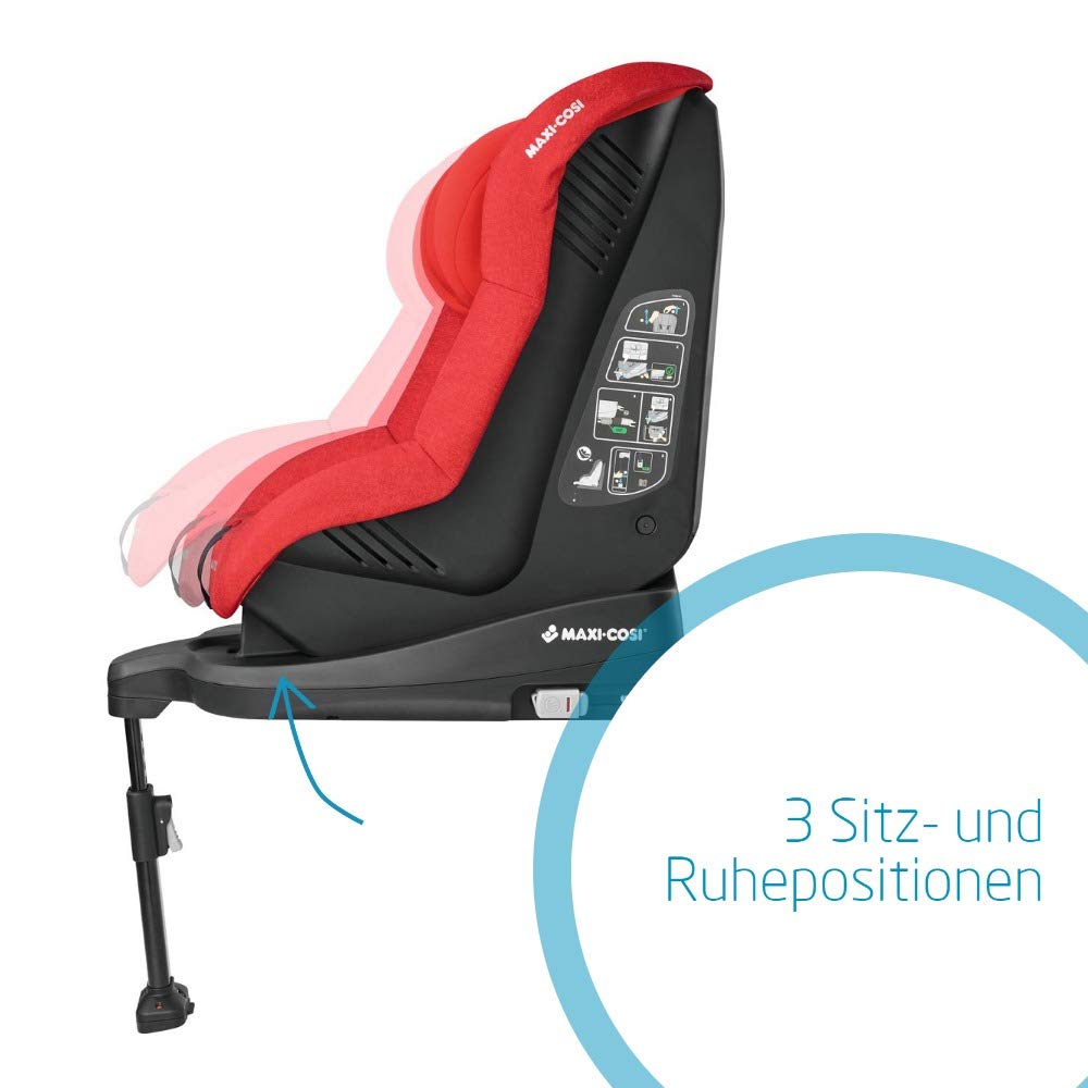 Maxi-Cosi TobiFix child seat, grows with your child ISOFIX car seat with 5 comfortable sitting and resting positions, group 1 (9-18 kg), usable from approx. 9 months to approx. 4 years, Nomad Blue