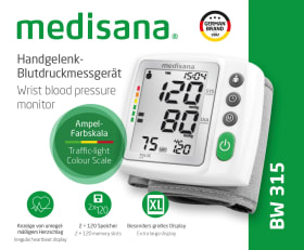 Medisana wrist blood pressure monitor BW 315, 1 pc