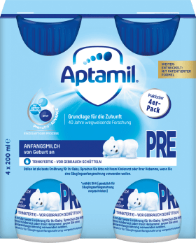 Aptamil Ready to drink from birth 4x200ml, 0,8 l