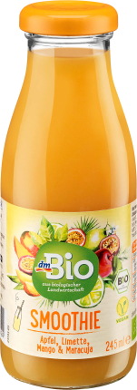 dmBio Smoothie Apfel, Limette, Mango & Maracuja, 245 ml