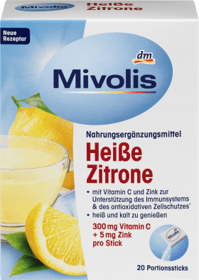 Mivolis Heißgetränk Heiße Zitrone, Portionssticks 20 St., 100 g