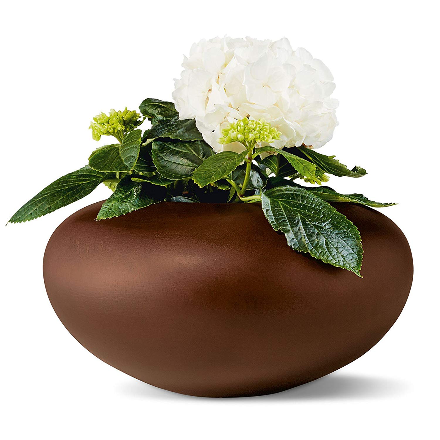 Philippi Organic Round Mango Wood Vase 15 Cm (H) Cm