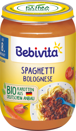 Bebivita Menü Spaghetti Bolognese, ab dem 8.Monat, 220 g
