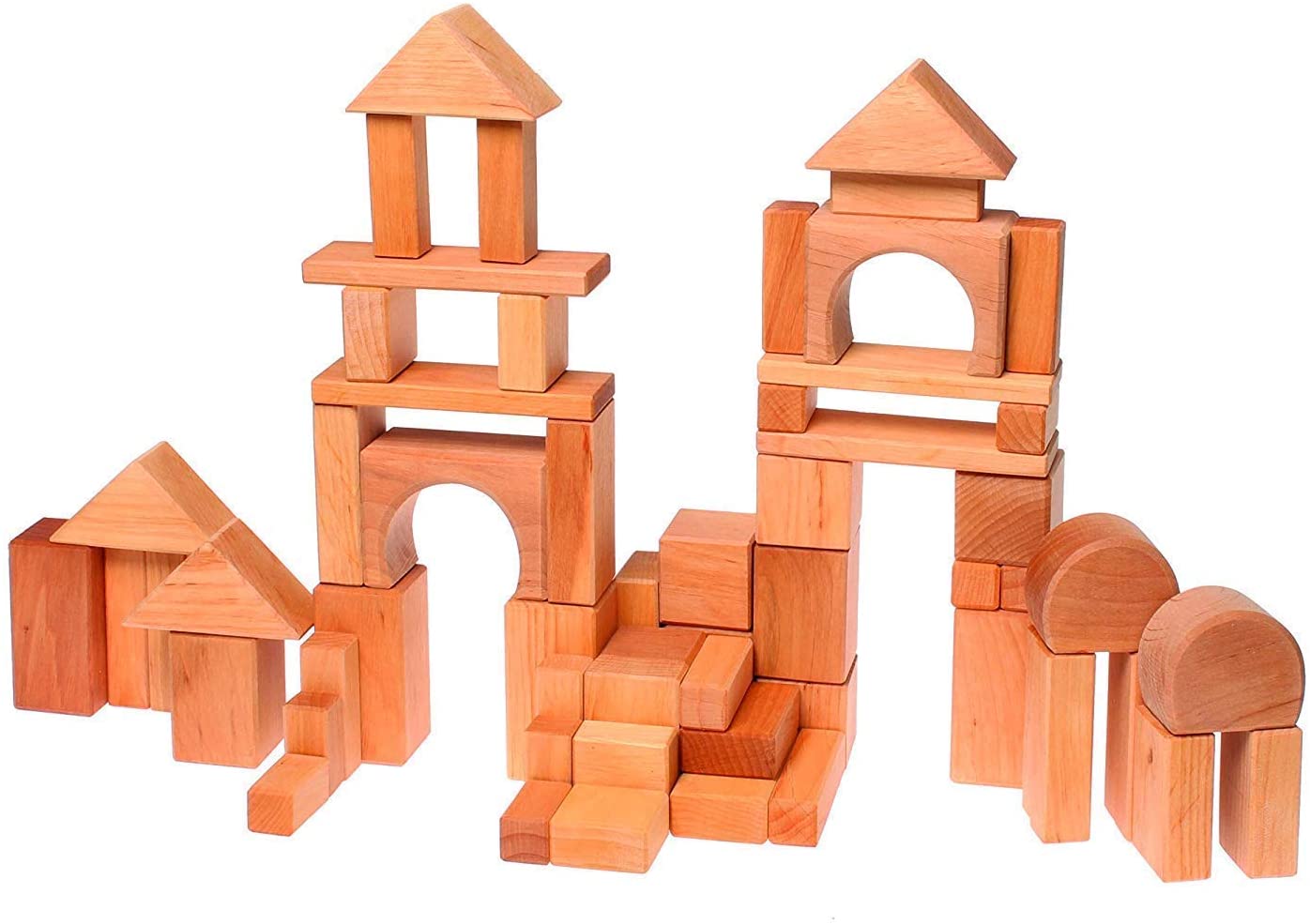 Grimms Spiel und Holz Design Geo Blocks Building Set By Grimms, 60 Blocks