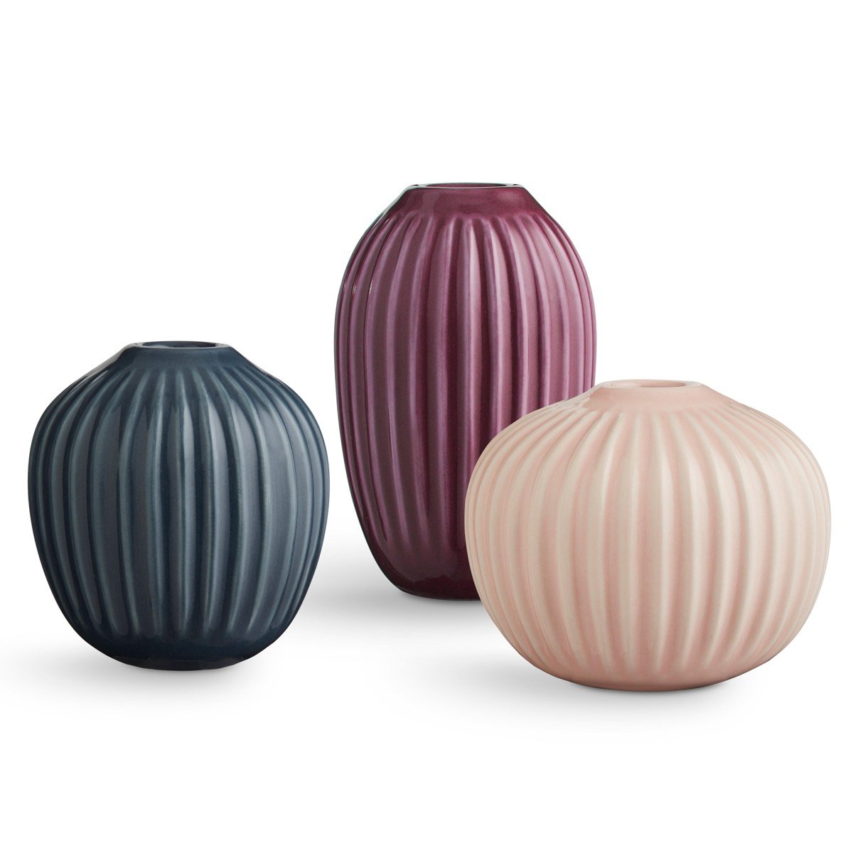 Kohler Kähler Hammer Shøi Miniature Vases Set Of 3