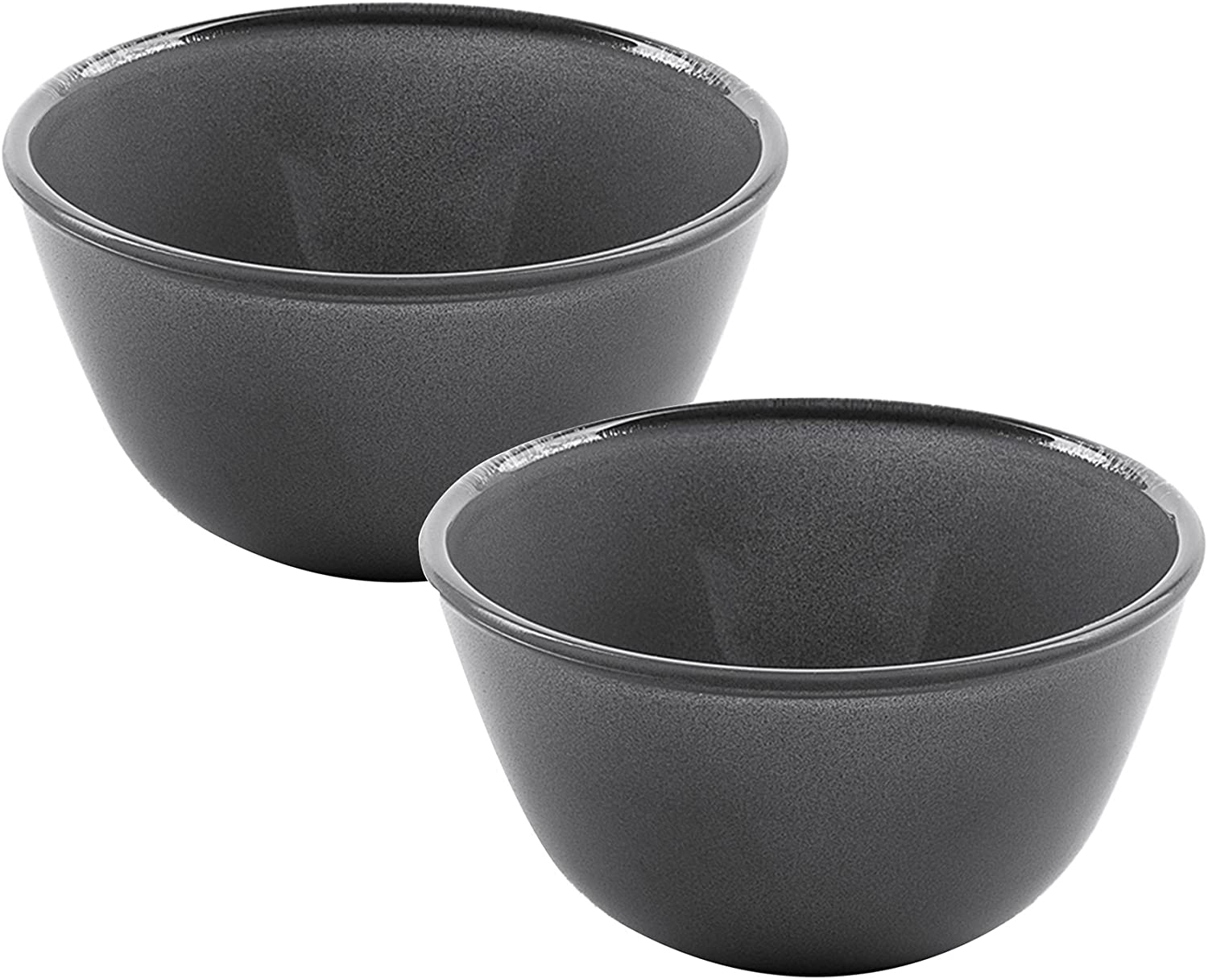 Bohemia Cristal Play of colors Cooking Set of 2 Bowls 0.5 Litre Borosilicate Glass Bowl, 8 x 15 x 8 cm