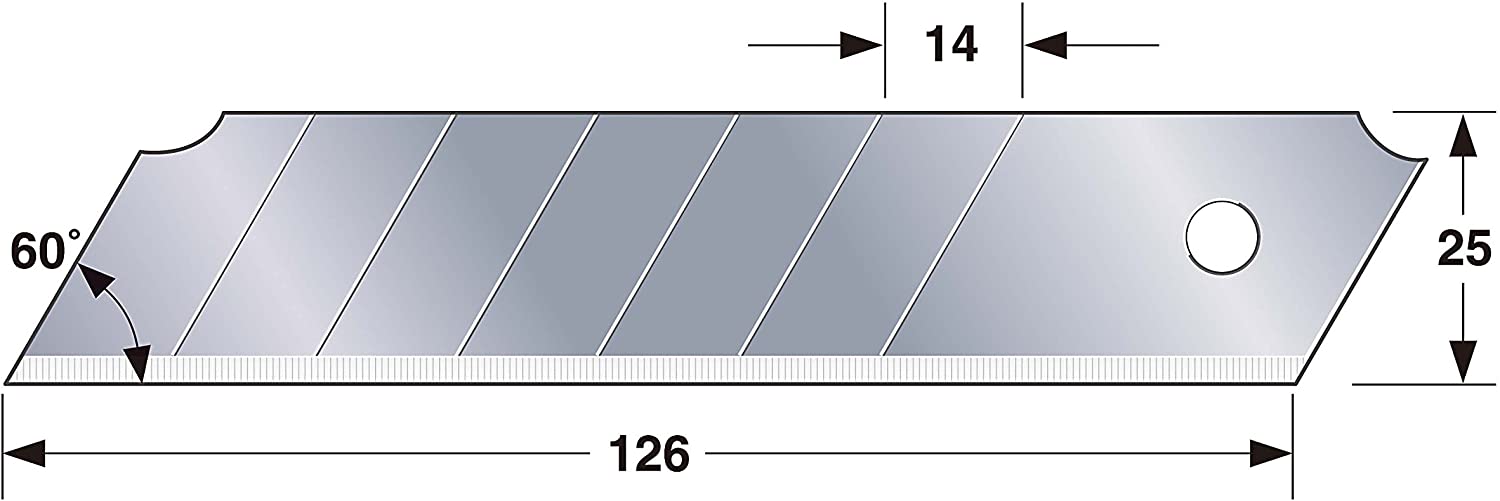 Tajima - TAJIMA - 10 lames de cutter 25 mm