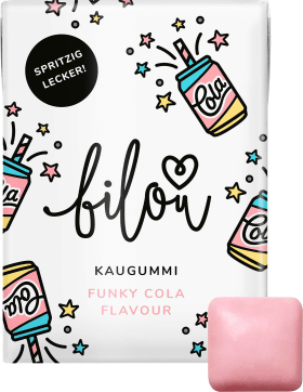 bilou Chewing gum funky cola (10 pieces), 24 g