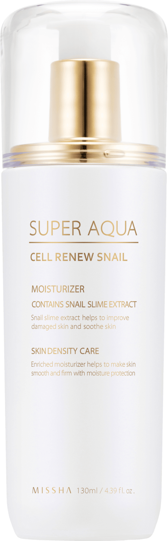 Missha Tagescreme Super Aqua Cell Renew Snail Essential Moisturizer, 130 Ml
